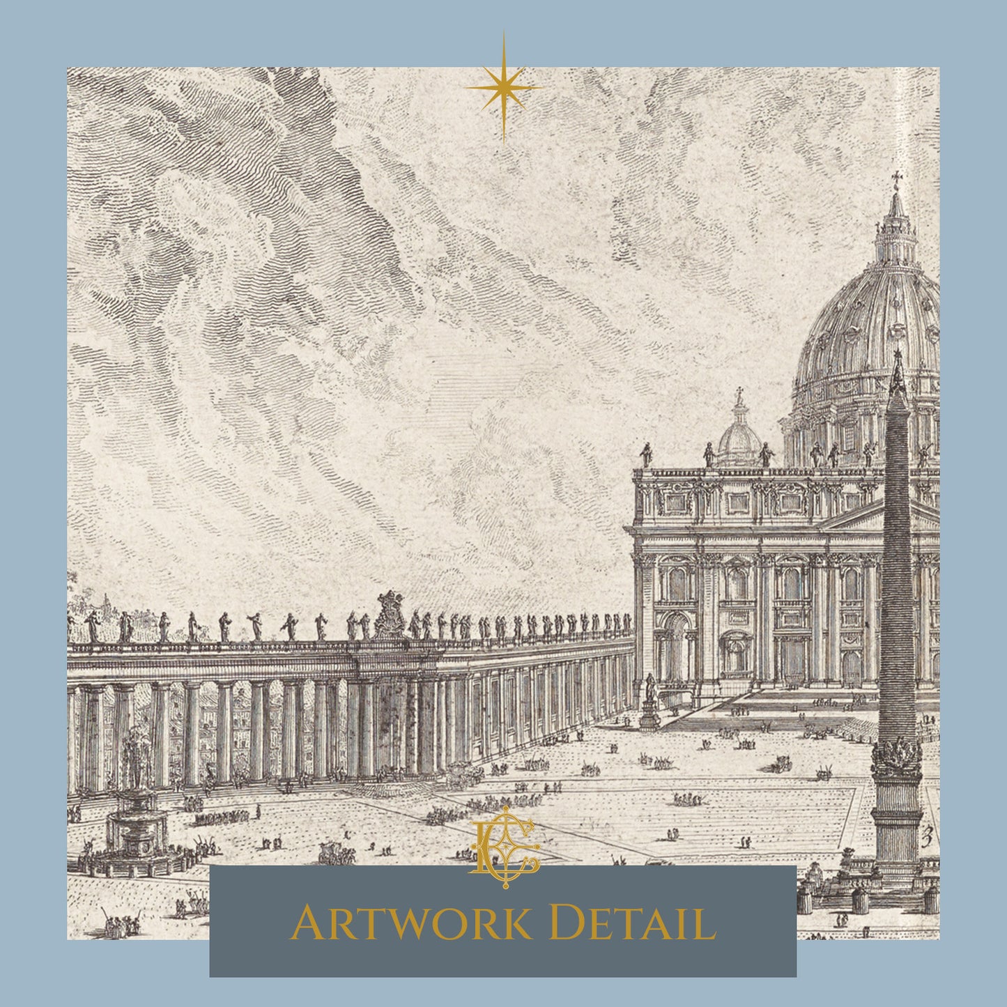 Basilica e Piazza di S. Pietro in Vaticano, from Vedute di Roma - Artwork Detail 1