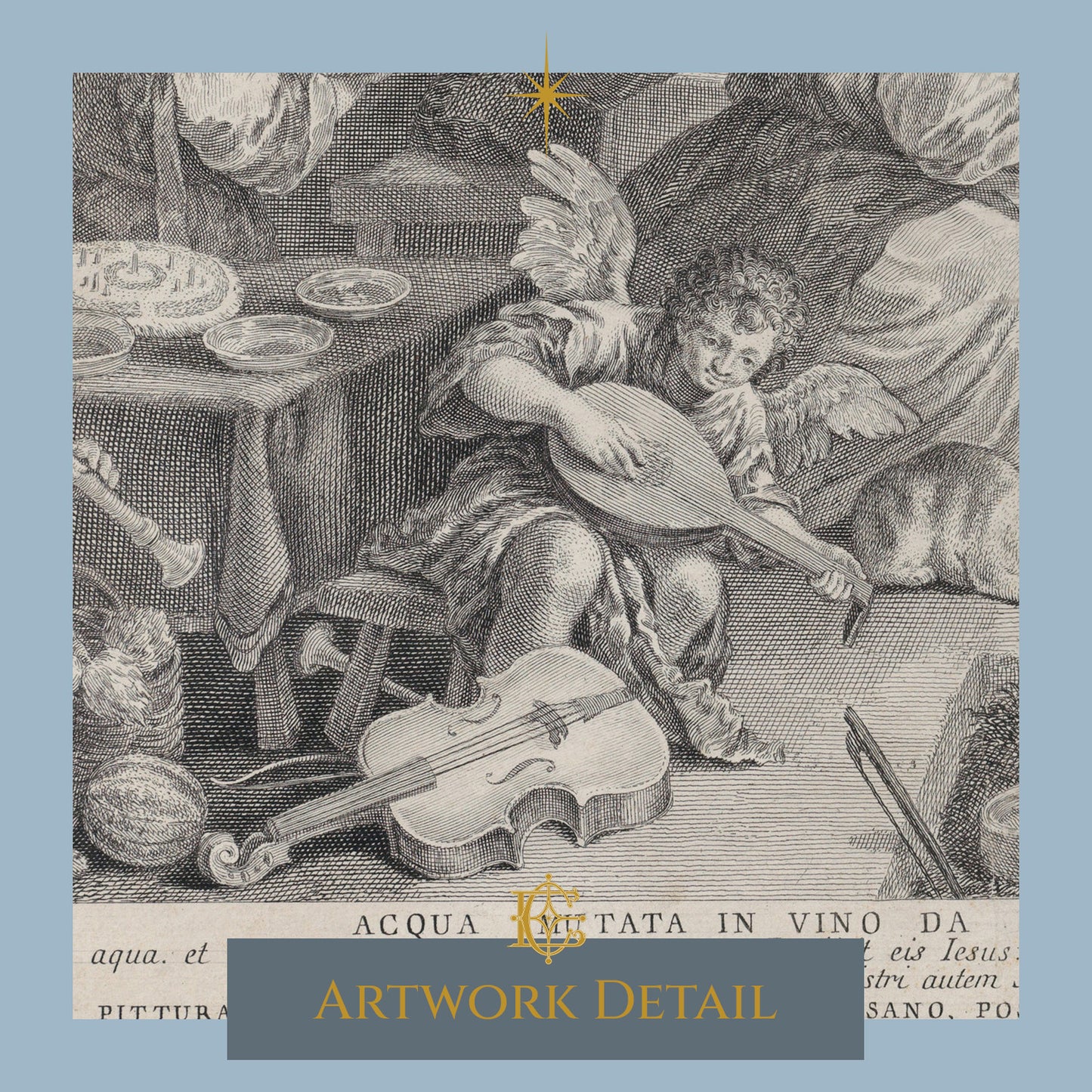 Christ turning water into wine at the Wedding Feast at Cana - Artwork Detail 1