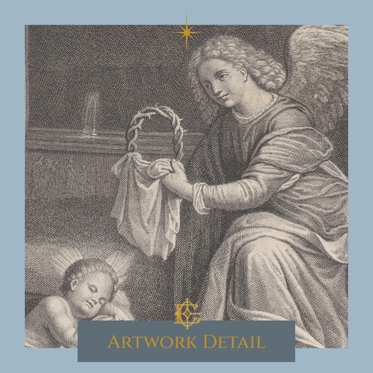 La Sainte Vierge | The Virgin Mary adoring the Christ - Artwork Detail 3
