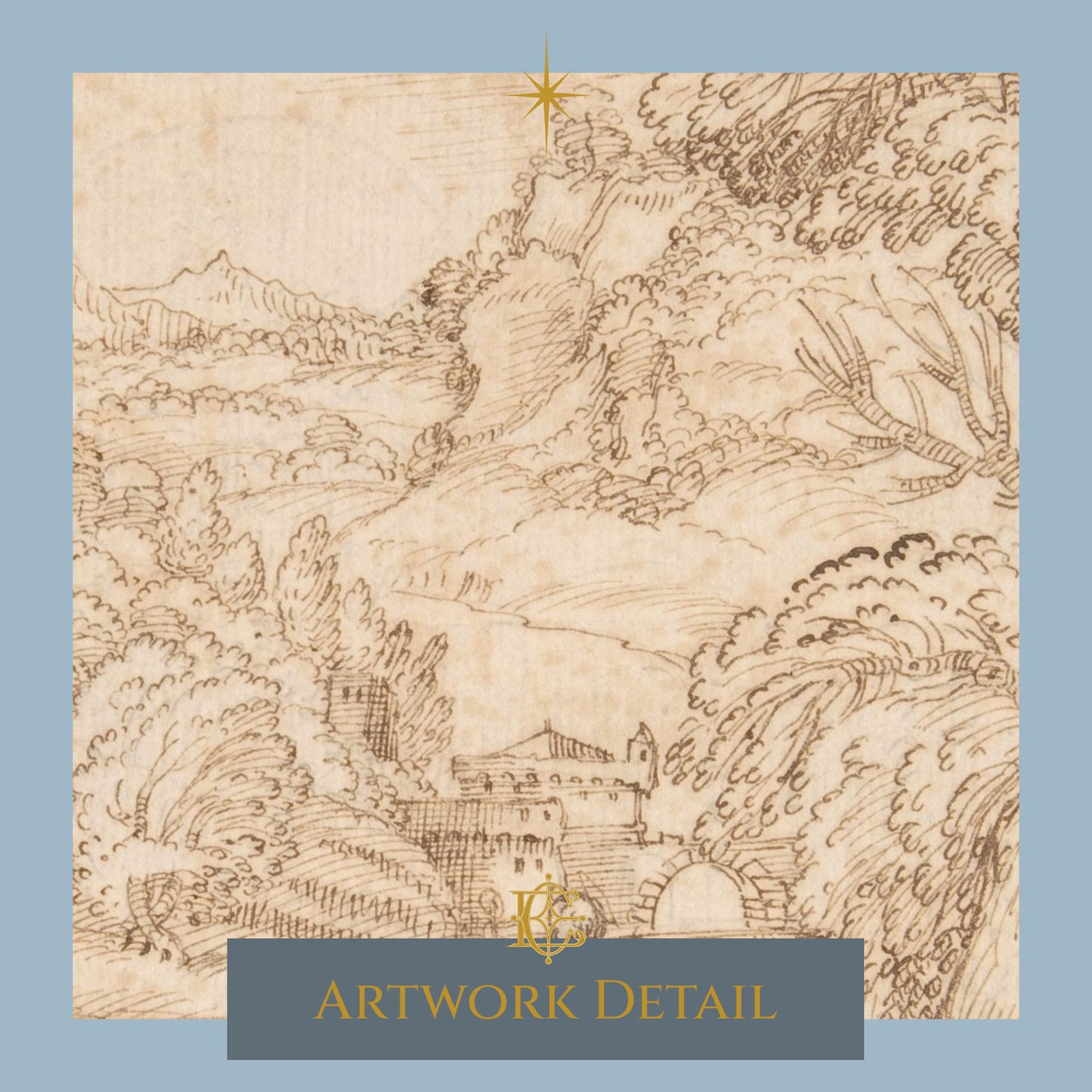 Landscape with the Baptism of Christ - Artwork Detail 1
