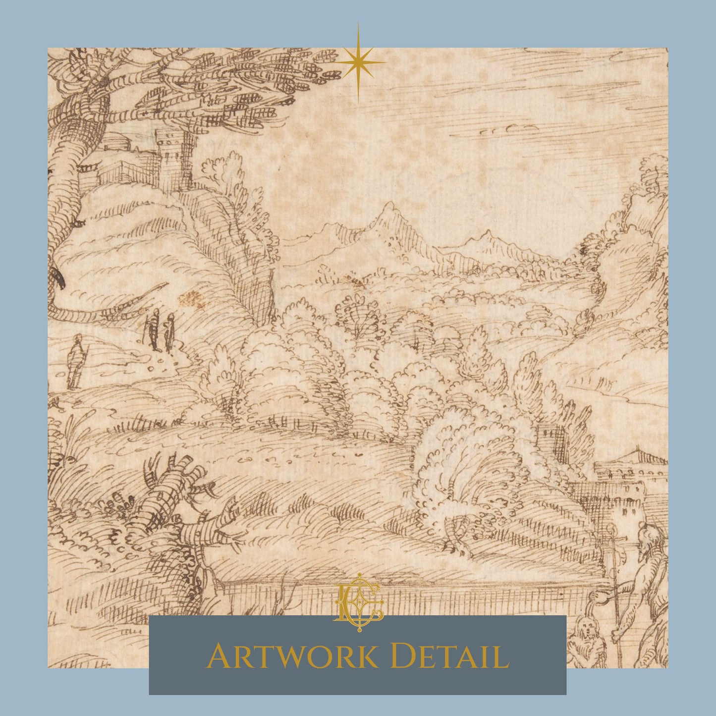 Landscape with the Baptism of Christ - Artwork Detail 2
