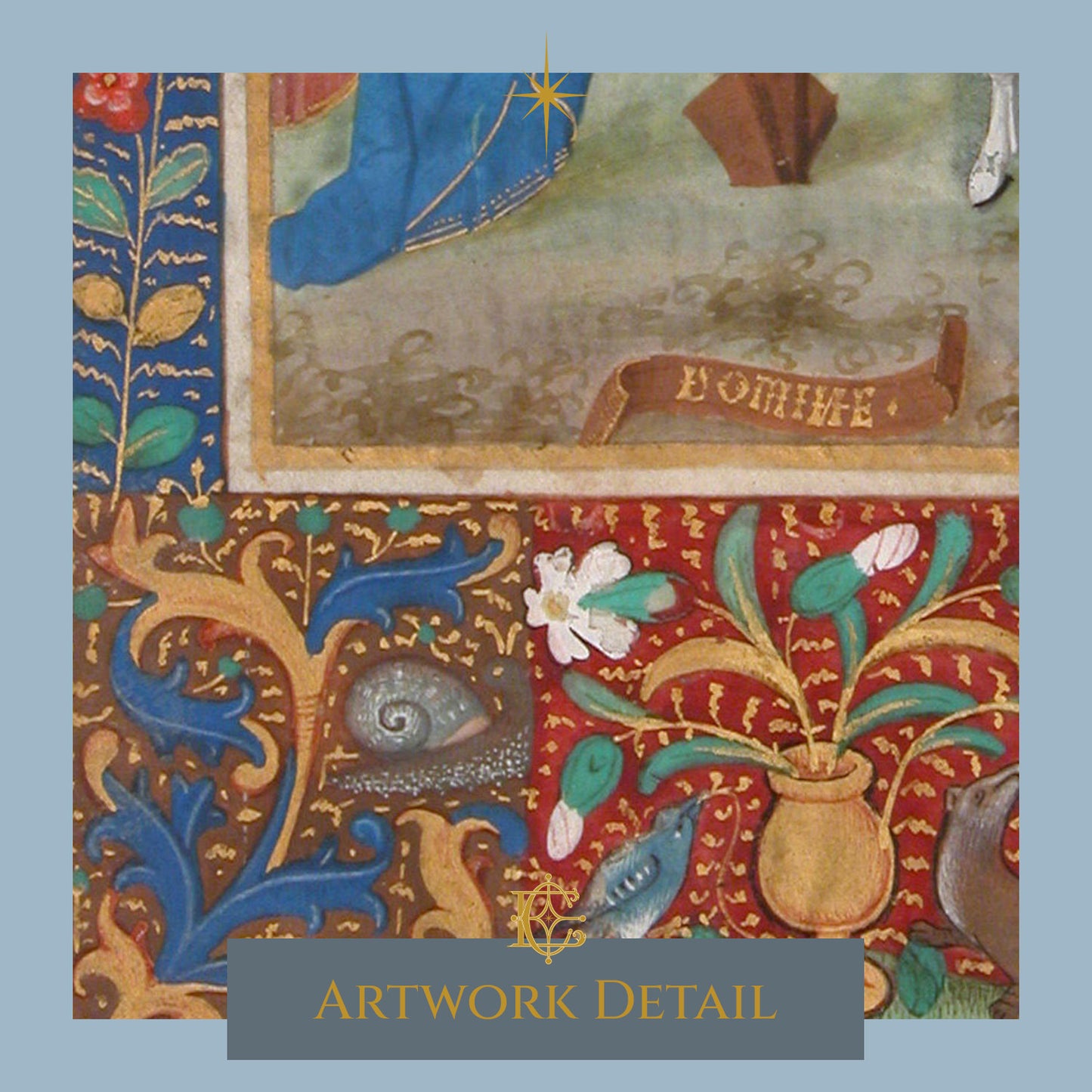 Manuscript Leaf with the Crucifixion - Artwork Detail 1