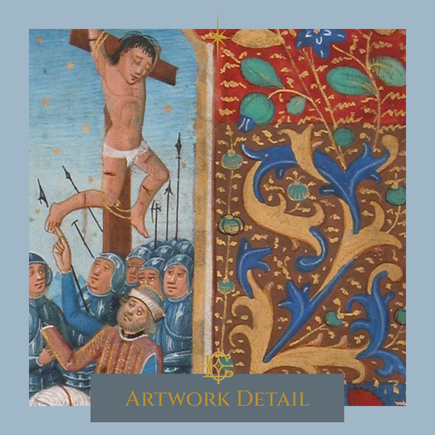 Manuscript Leaf with the Crucifixion - Artwork Detail 2