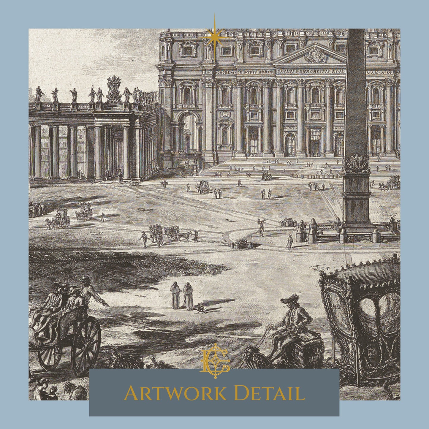 Piazza e Basilica di S. Pietro, from Vedute di Roma - Artwork Detail 1