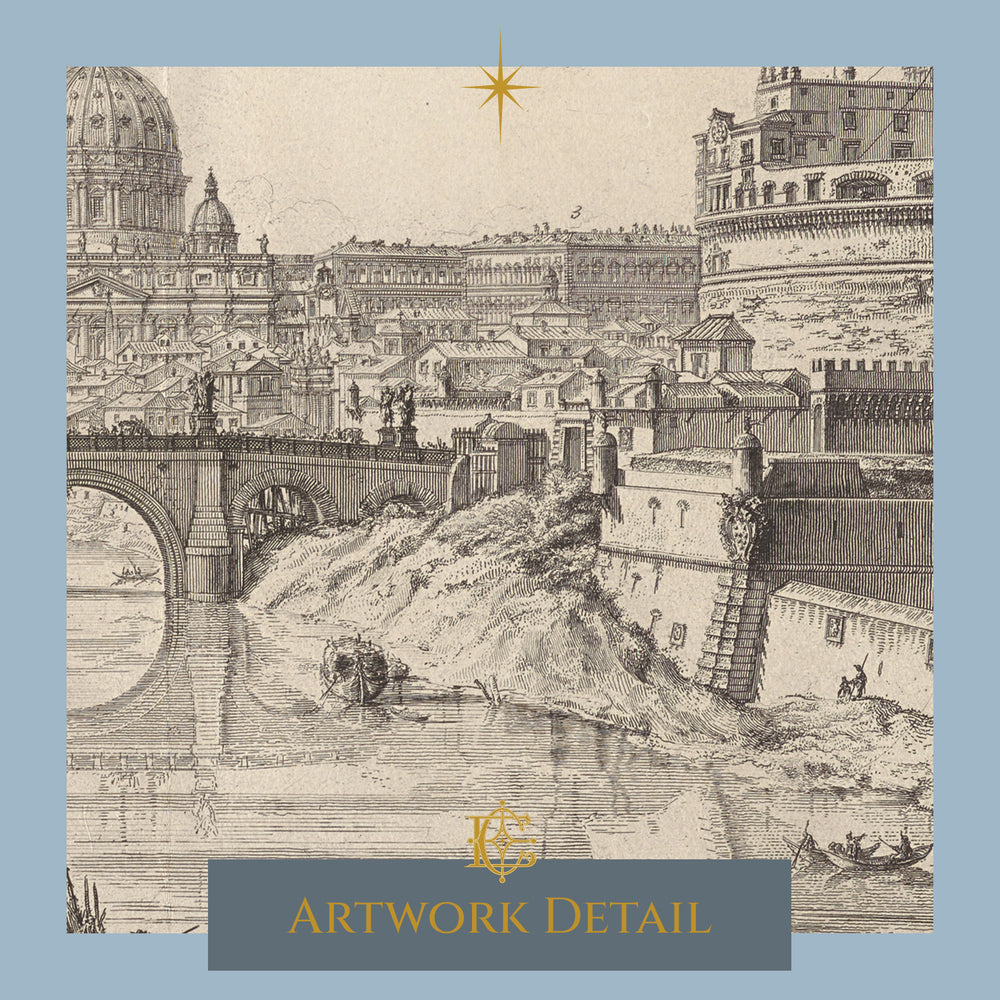 Ponte e Castello Sant'Angelo, from Vedute di Roma - Artwork detail 1