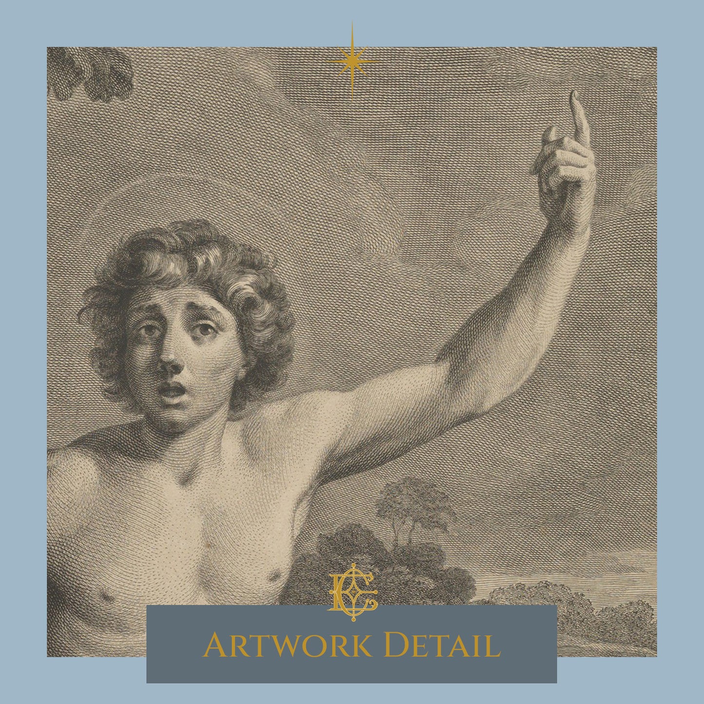 Saint John the Baptist in the desert, after Reni - Artwork Detail 2