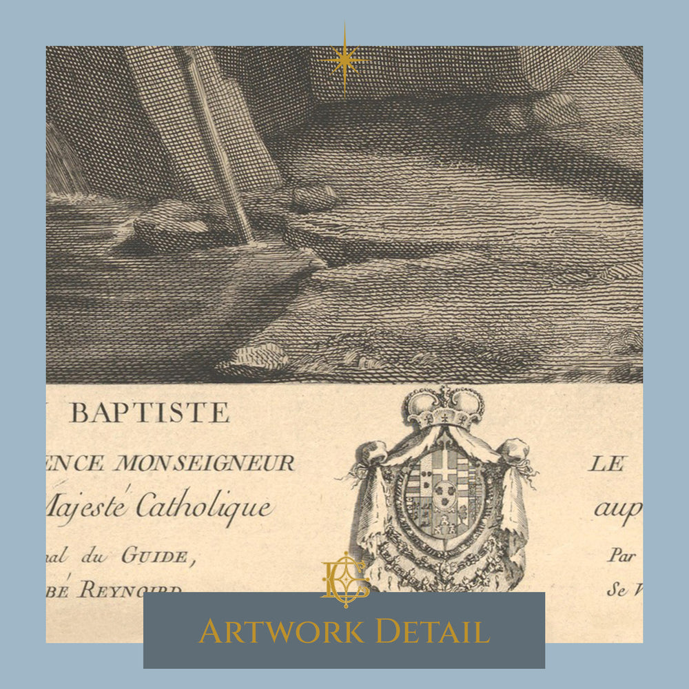 
                  
                    Saint John the Baptist in the desert, after Reni - Artwork Detail 3
                  
                