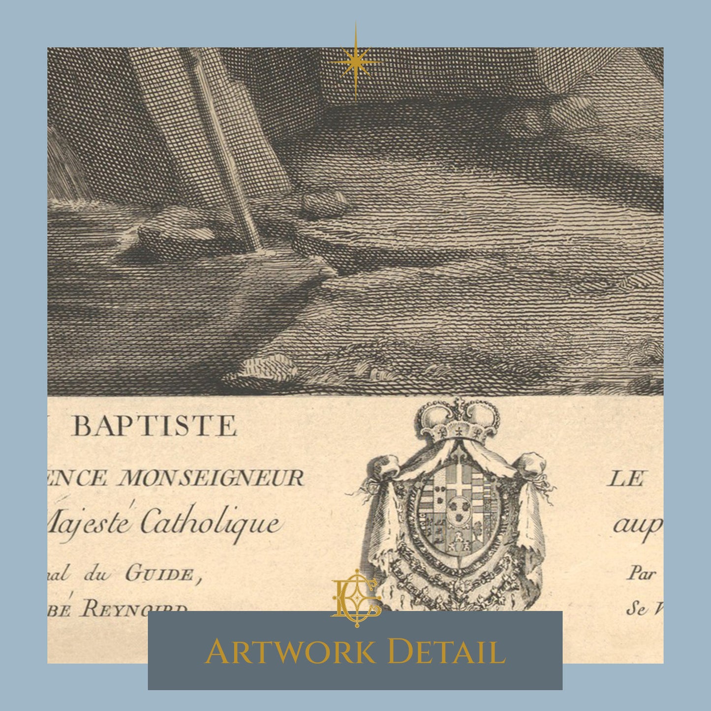 Saint John the Baptist in the desert, after Reni - Artwork Detail 3