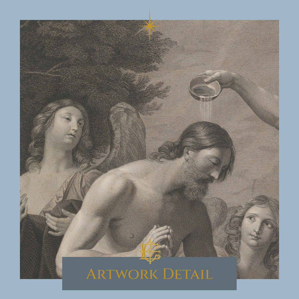 The Baptism of Christ with St. John the Baptist and the Holy Spirit - Artwork Detail 1