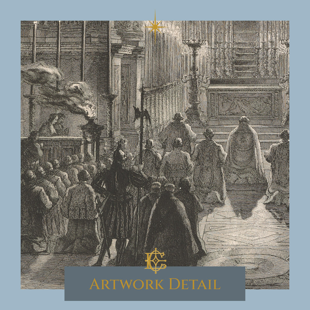 The Holy Father in the Act of Adoring the Blessed Sacrament - Artwork Detail 1