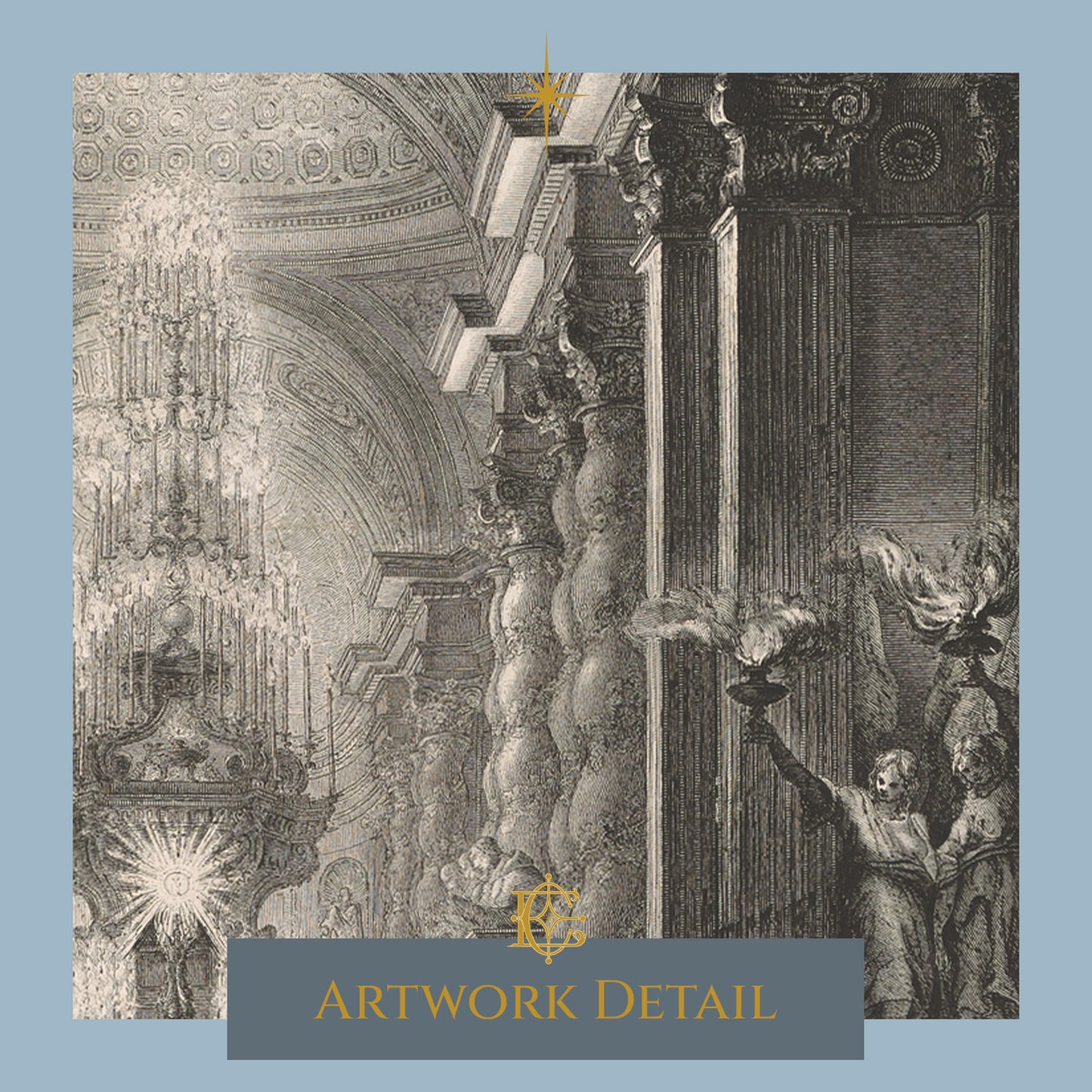 The Holy Father in the Act of Adoring the Blessed Sacrament - Artwork Detail 2