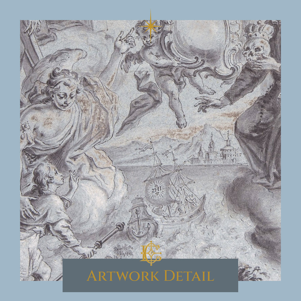 
                  
                    The Trinity and Saints surrounding the Sacred Hearts of Christ and the Virgin Mary - Artwork Detail 2
                  
                