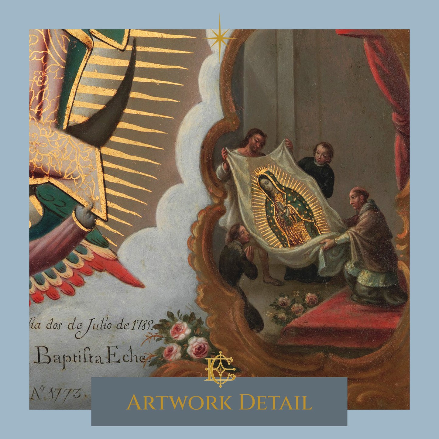 The Virgin of Guadalupe with the Four Apparitions - Artwork Detail 3