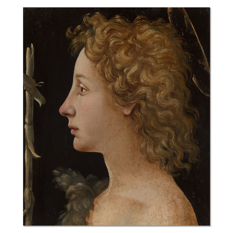 The Young St. John the Baptist Fine Art Paper Print - 6 by 7 inches artwork (custom size)