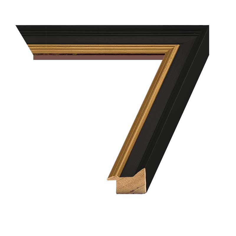 
                  
                    Traditional Black and Gold 1.25 inch Frame corner image
                  
                