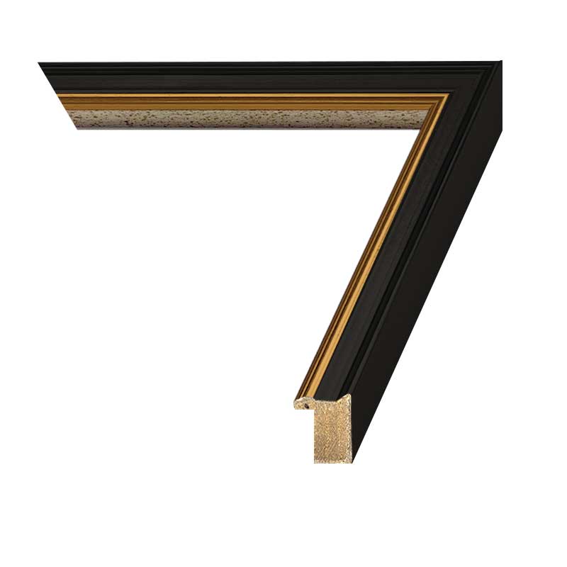 
                  
                    Traditional Black and Gold 0.75 inch Frame corner image
                  
                