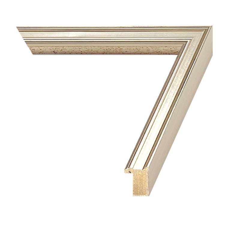 Traditional Silver 0.75 inch Frame corner image