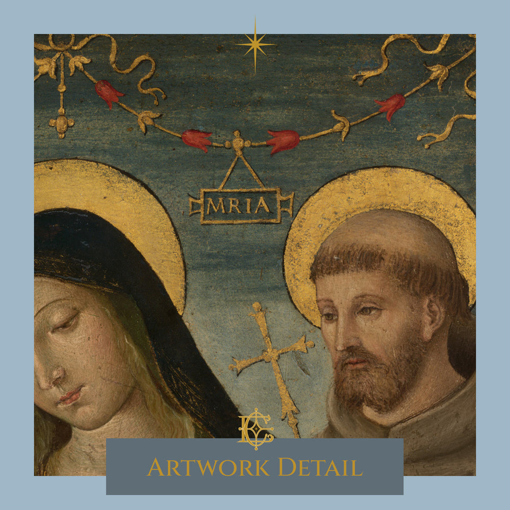 Virgin and Child with Saints Jerome and Francis of Assisi - Artwork Detail 1