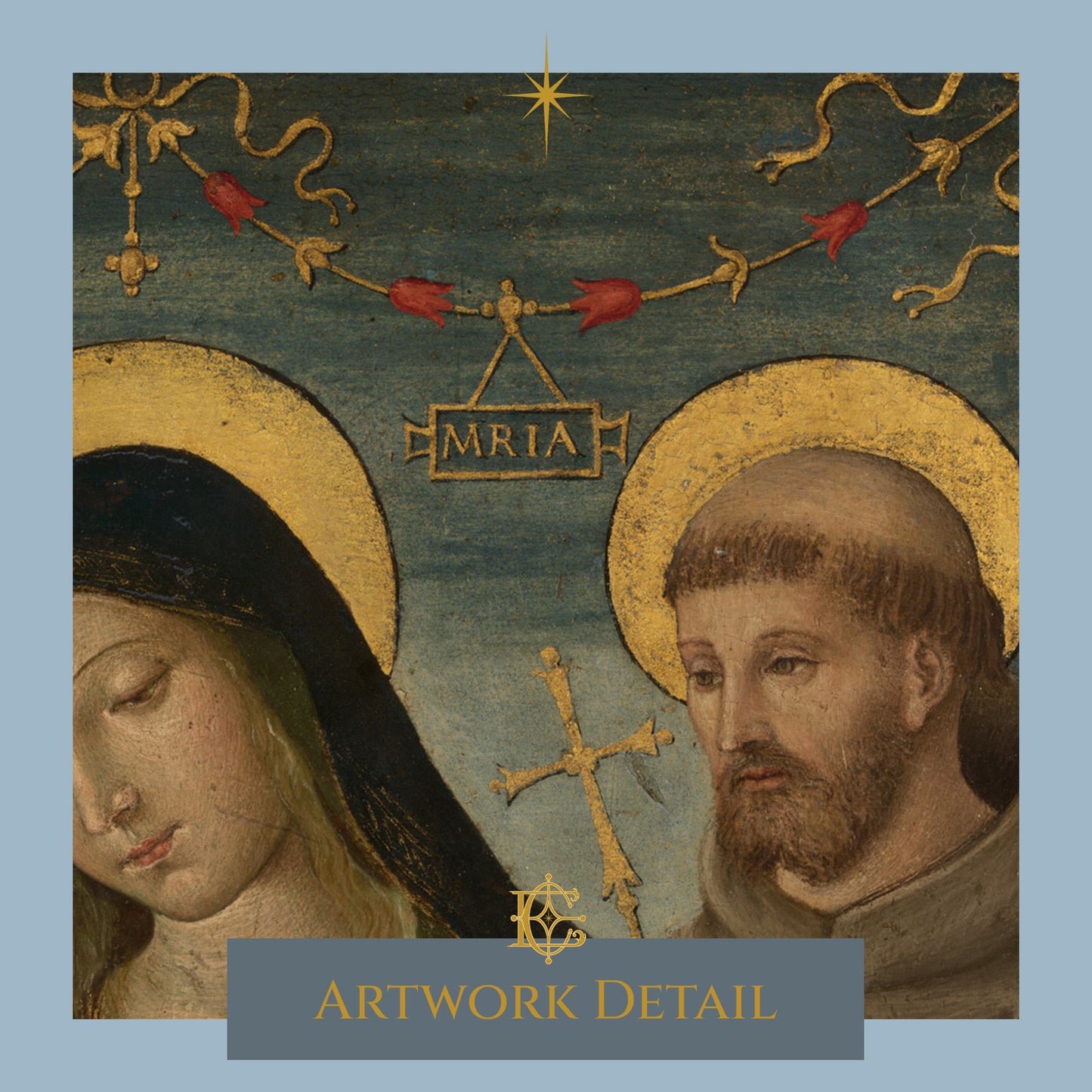 Virgin and Child with Saints Jerome and Francis of Assisi - Artwork Detail 1