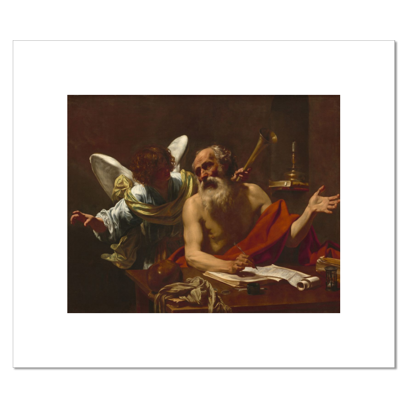 
                  
                    Saint Jerome and the Angel Fine Art Canvas Print (Unmounted) - 10x8" Artwork
                  
                