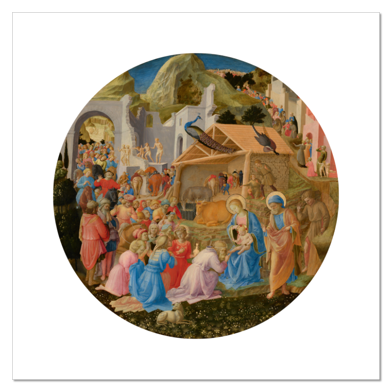 
                  
                    The Adoration of the Magi, Fra Angelico and Fra Filippo Lippi Fine Art Canvas Print (Unmounted) - 14x14" Artwork
                  
                