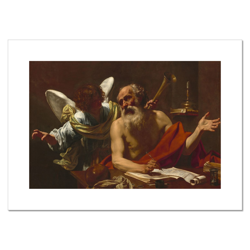 
                  
                    Saint Jerome and the Angel Fine Art Canvas Print (Unmounted) - 18x12" Artwork
                  
                