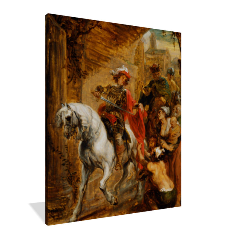 
                  
                    Saint Martin Dividing His Cloak Stretch Mount - Wrapped Canvas - 16x20" Artwork
                  
                