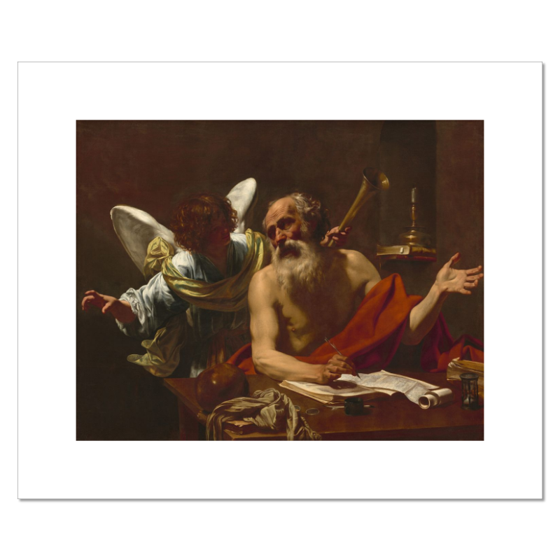 
                  
                    Saint Jerome and the Angel Fine Art Canvas Print (Unmounted) - 14x11" Artwork
                  
                