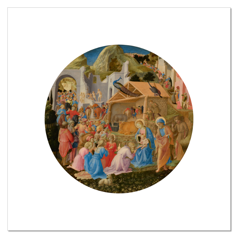
                  
                    The Adoration of the Magi, Fra Angelico and Fra Filippo Lippi Fine Art Paper Print - 8x8" Artwork (12x12" Paper)
                  
                